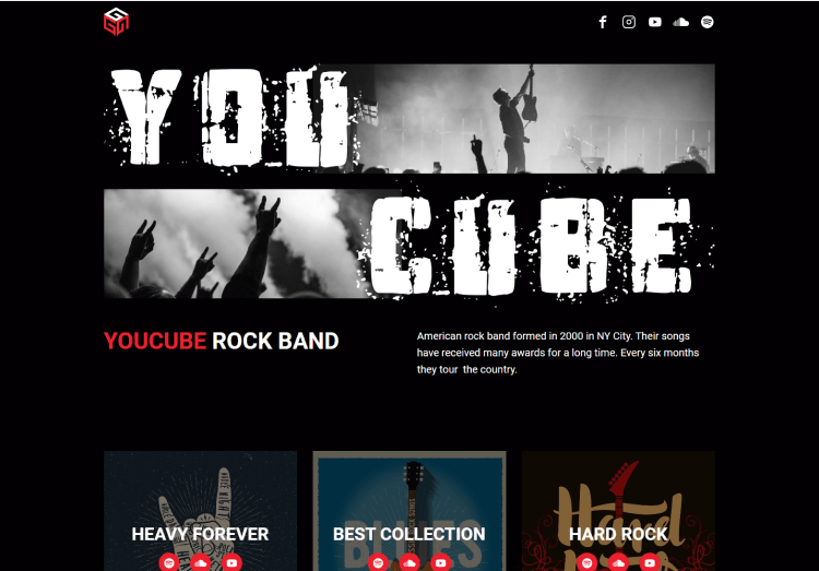 Site Builder - Rock Band